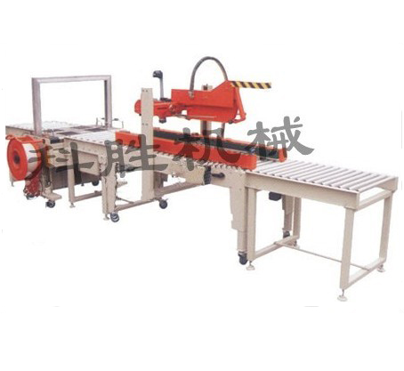 纸箱自动折盖封箱捆扎，线